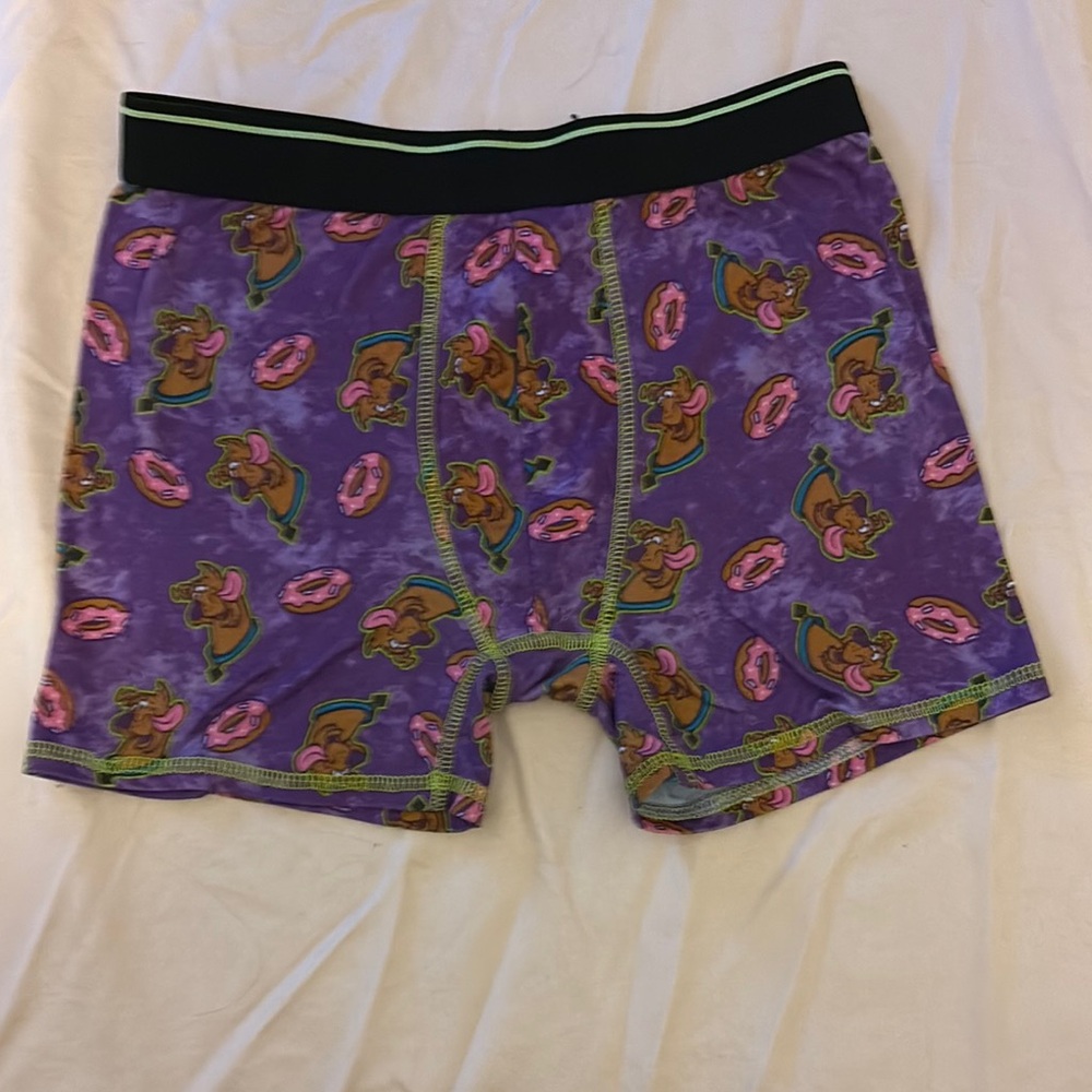 Purple Kids Shorts with Cartoon Print